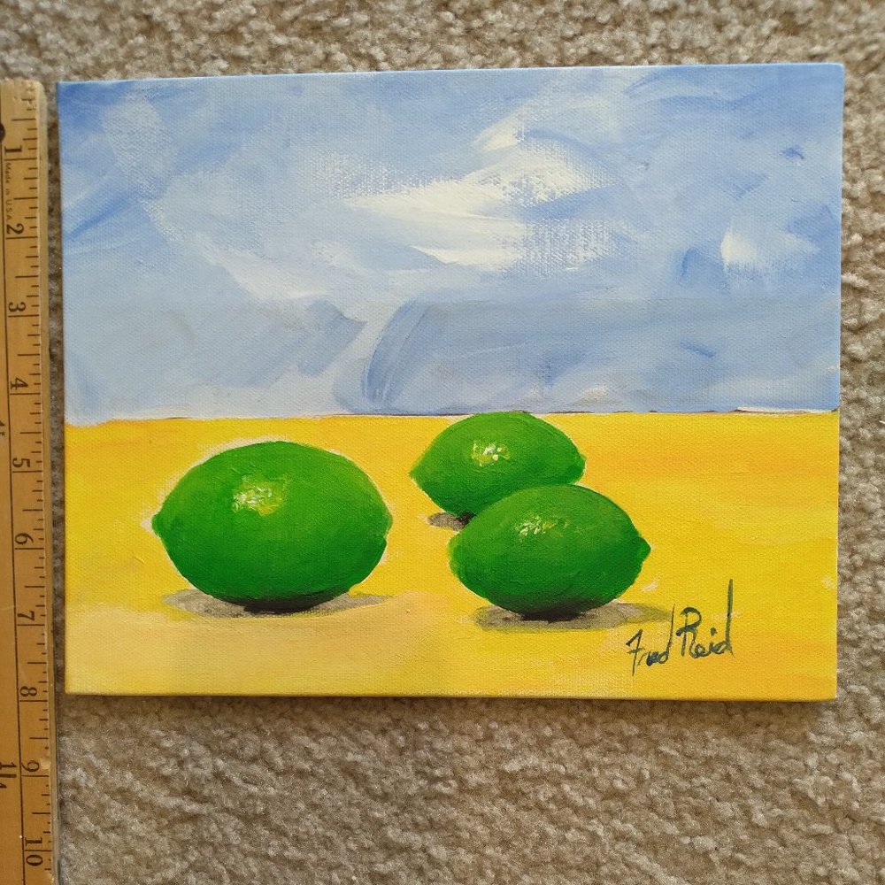 Custom Acrylic Still Life * Limes